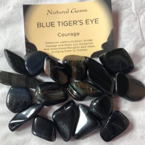 Blue Tiger's Eye Tumble Stones