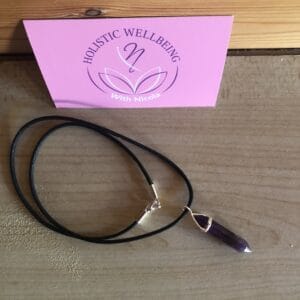 Amethyst Pointed Pendent Necklace