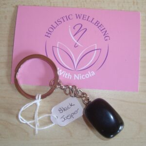 Black Jasper Keyring