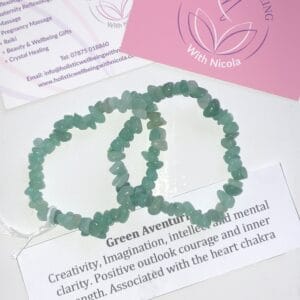 Green Aventurine Chip Bracelet