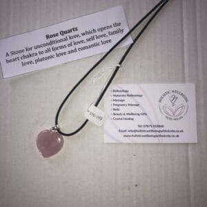 Rose Quartz Heart Pendant