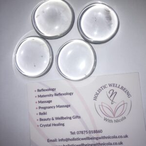 Clear Quartz Button