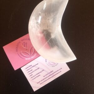 Selenite Moon Shaped Bowl