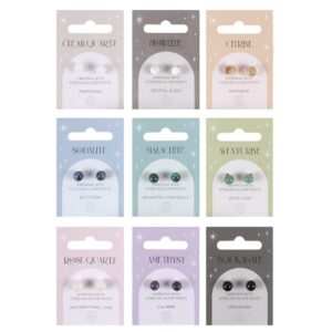 Gemstone Stud Earrings