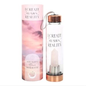 I Create My Own Reality Glass Water Bottle