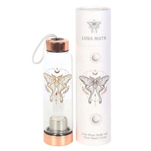 Luna Moth Glass Water Bottle